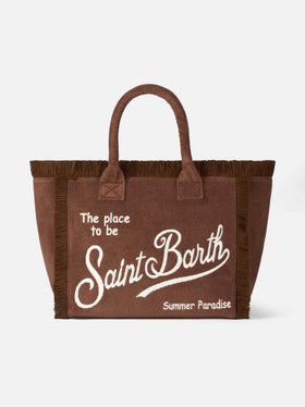 Brown terry Vanity Sponge tote bag - MC2 Saint Barth