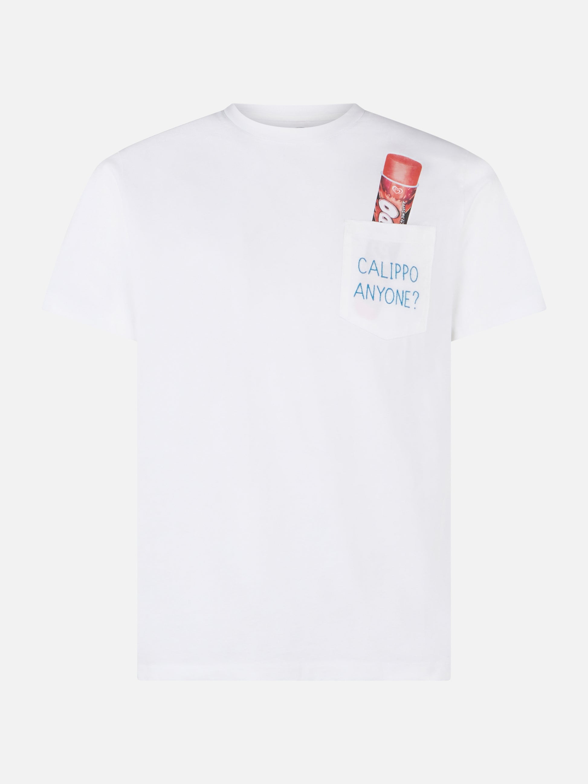Cotton t-shirt with Calippo Anyone? embroidery| Algida® Special Edition - MC2 Saint Barth