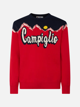 Man crewneck sweater with Campiglio sun jacquard - MC2 Saint Barth
