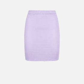 Woman lilac crinkle mini skirt - MC2 Saint Barth