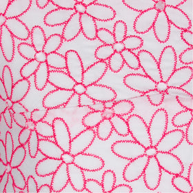 Girl crop top with daisy embroidery - MC2 Saint Barth