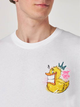 Man t-shirt with Crypto duck print | CRYPTO PUPPETS® SPECIAL EDITION - MC2 Saint Barth