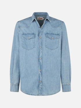 Man denim cotton shirt - MC2 Saint Barth