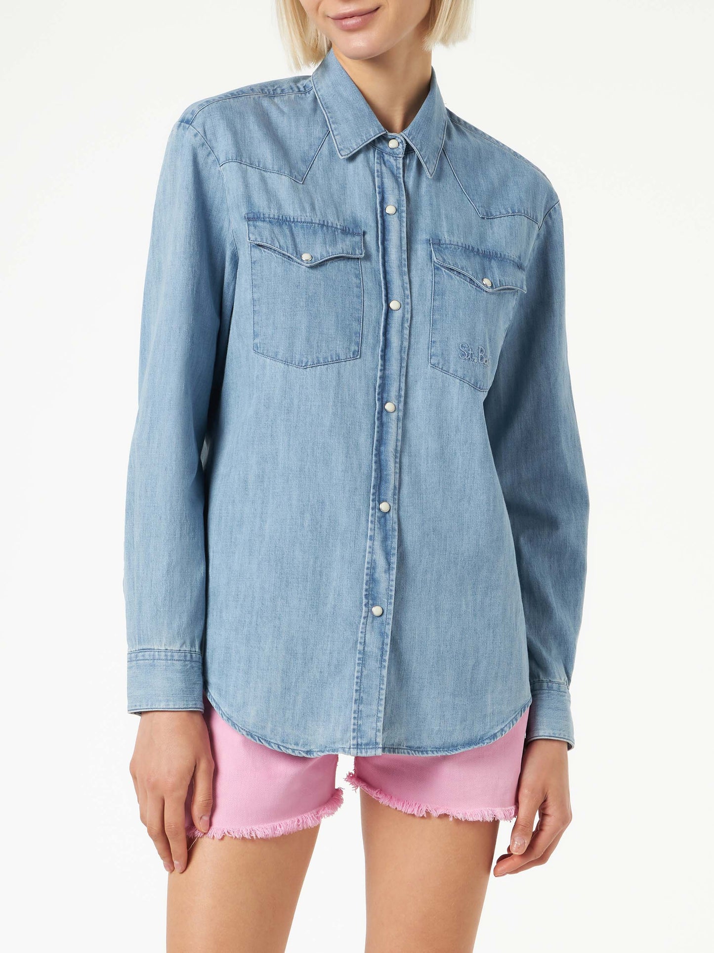 Woman denim shirt - MC2 Saint Barth
