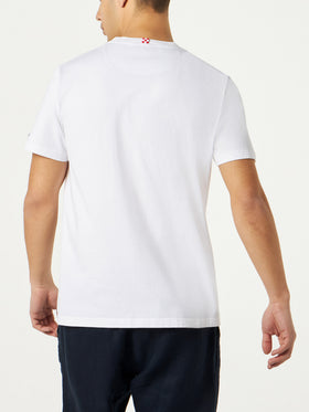 Herren-T-Shirt aus Baumwolle mit bedruckter Tasche