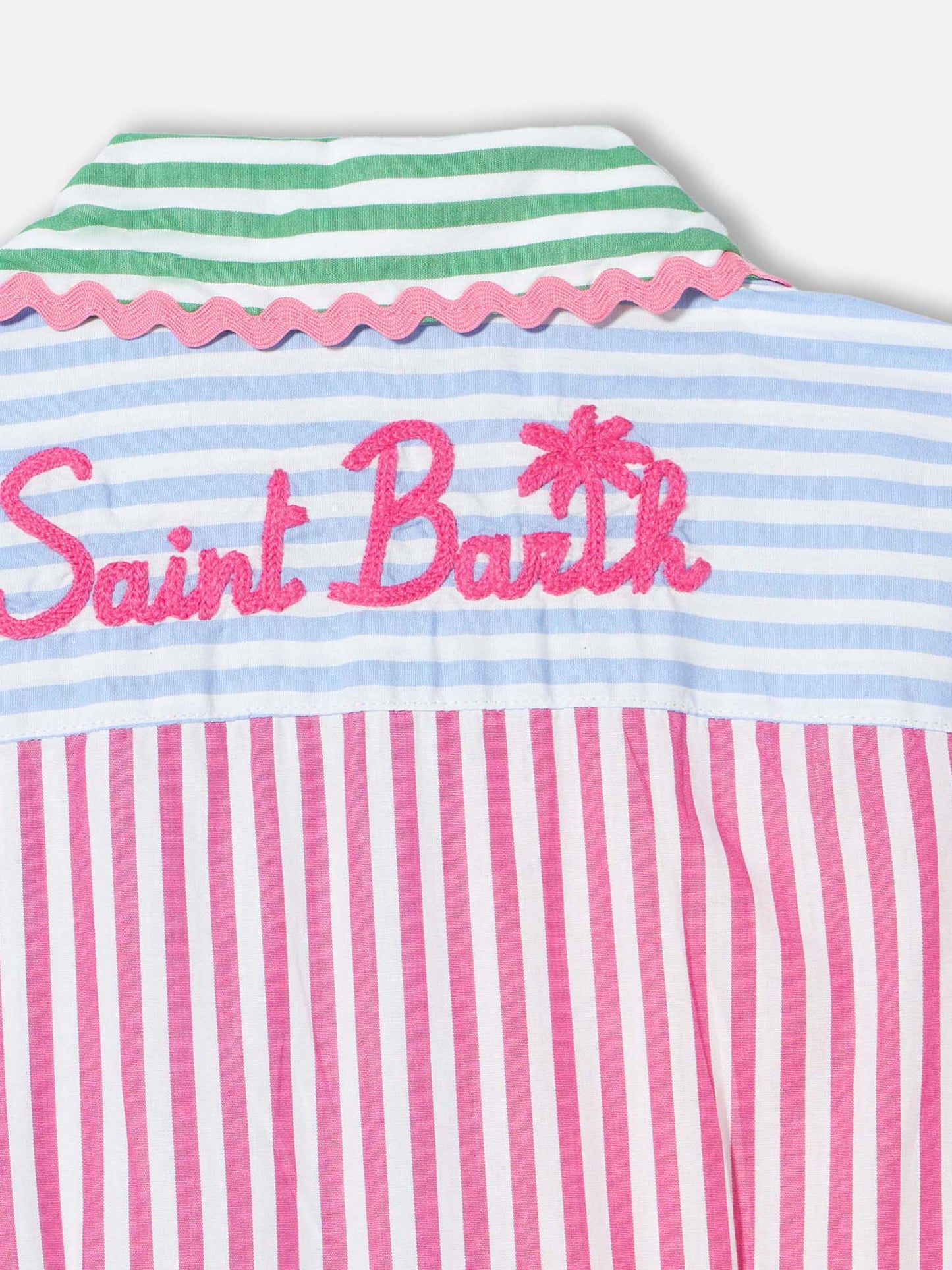 Cotton short dress Darya with embroidery - MC2 Saint Barth