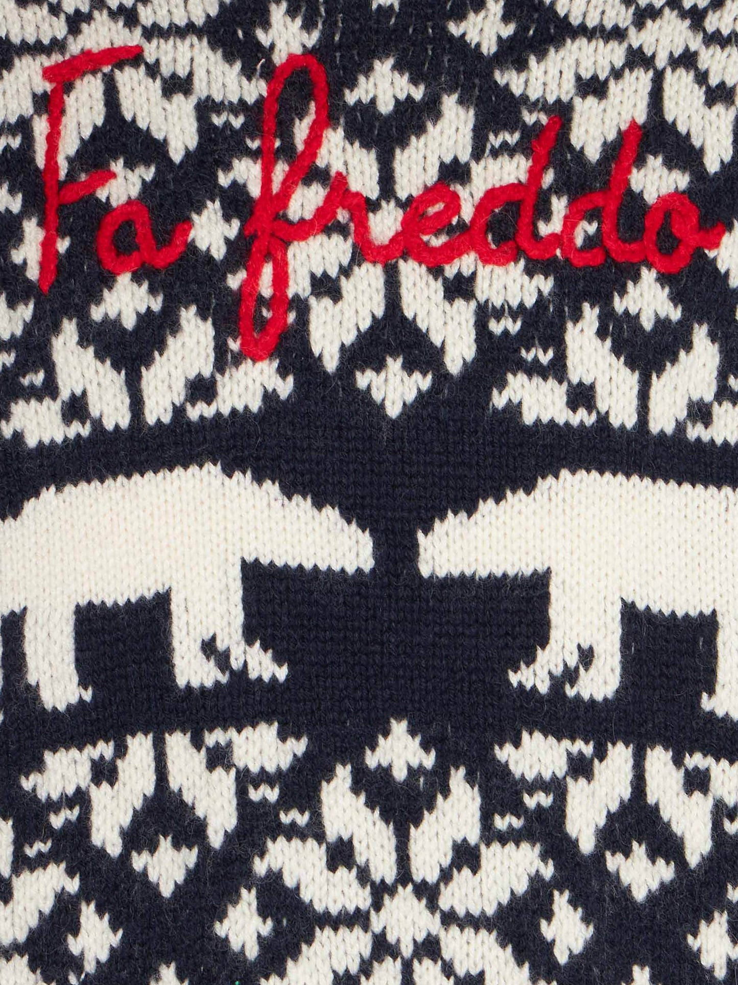 Boy crewneck sweater with norwegian pattern - MC2 Saint Barth