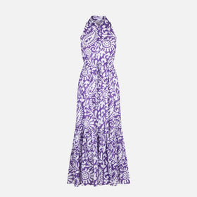Woman halterneck dress with paisley print - MC2 Saint Barth