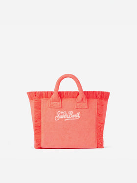 Mini Vanity fluo pink terry handbag - MC2 Saint Barth
