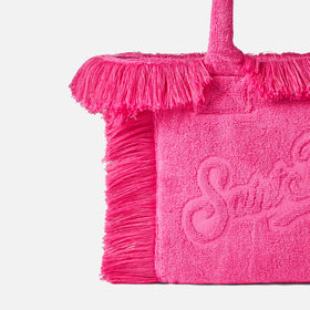Colette Terry embossed fuchsia handbag - MC2 Saint Barth