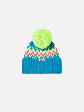 Girl beanie with pompon - MC2 Saint Barth