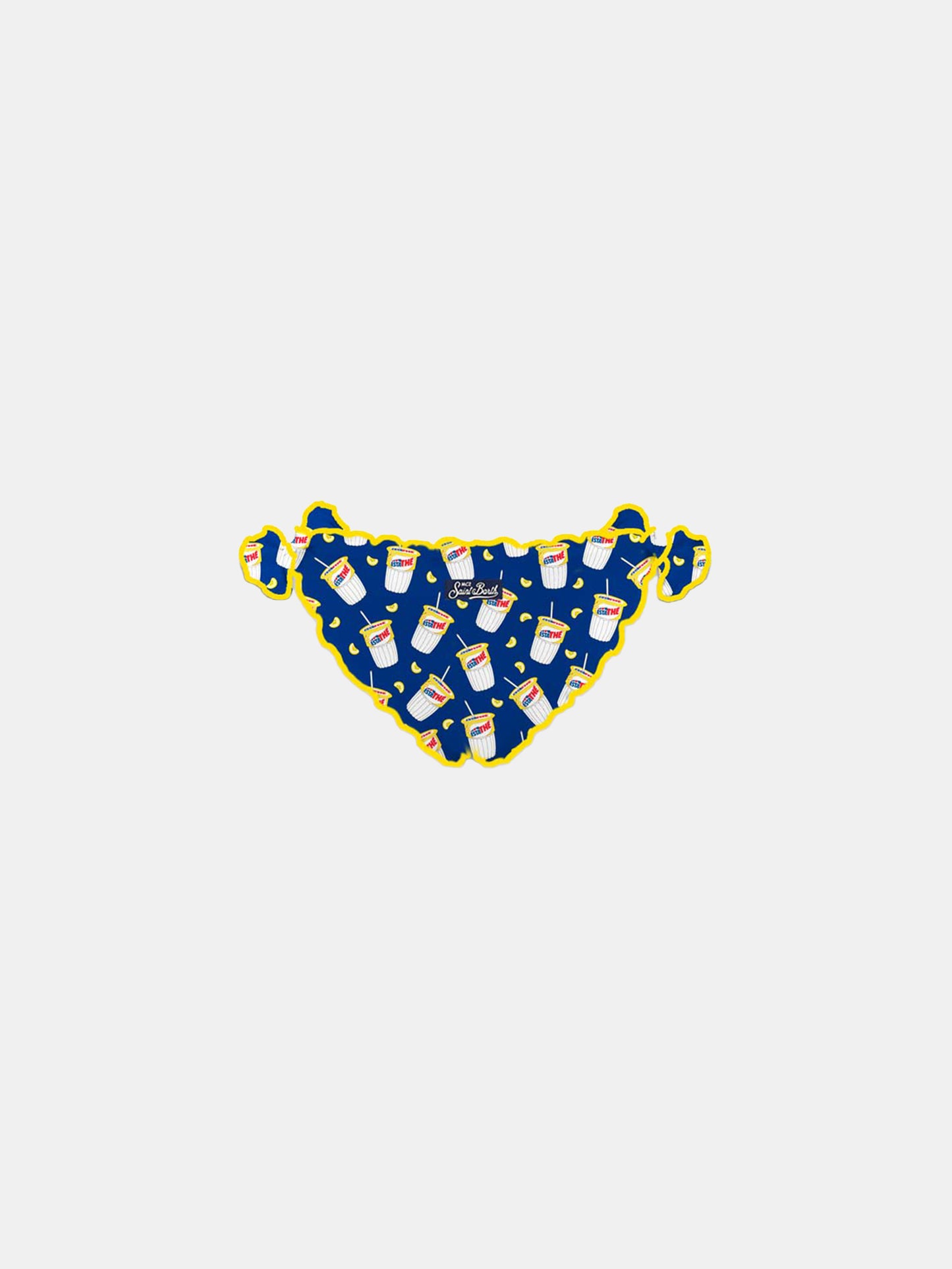 Girl swim briefs with Estathé print | Estathé® Special Edition - MC2 Saint Barth