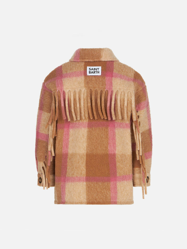 Girl overshirt with fringe - MC2 Saint Barth