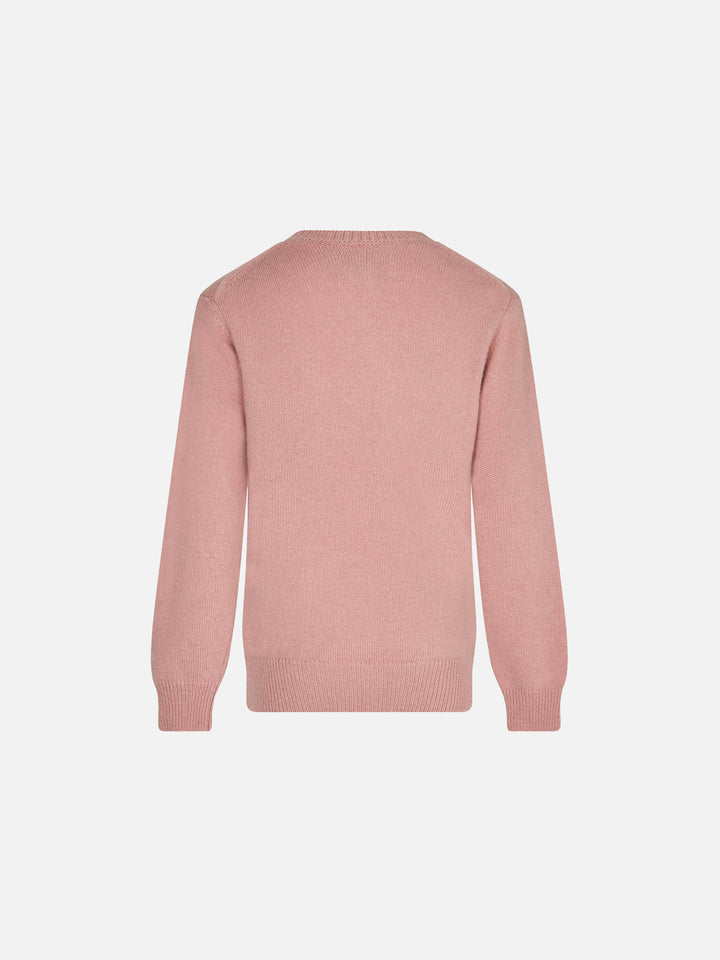 Girl crewneck sweater with dog print - MC2 Saint Barth