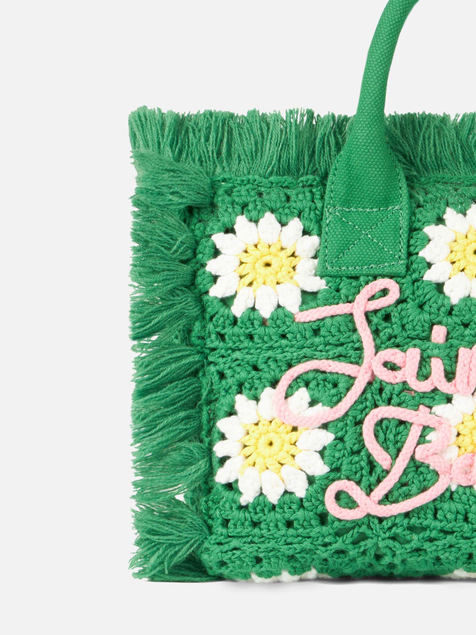 Colette handbag with crochet flower patches - MC2 Saint Barth