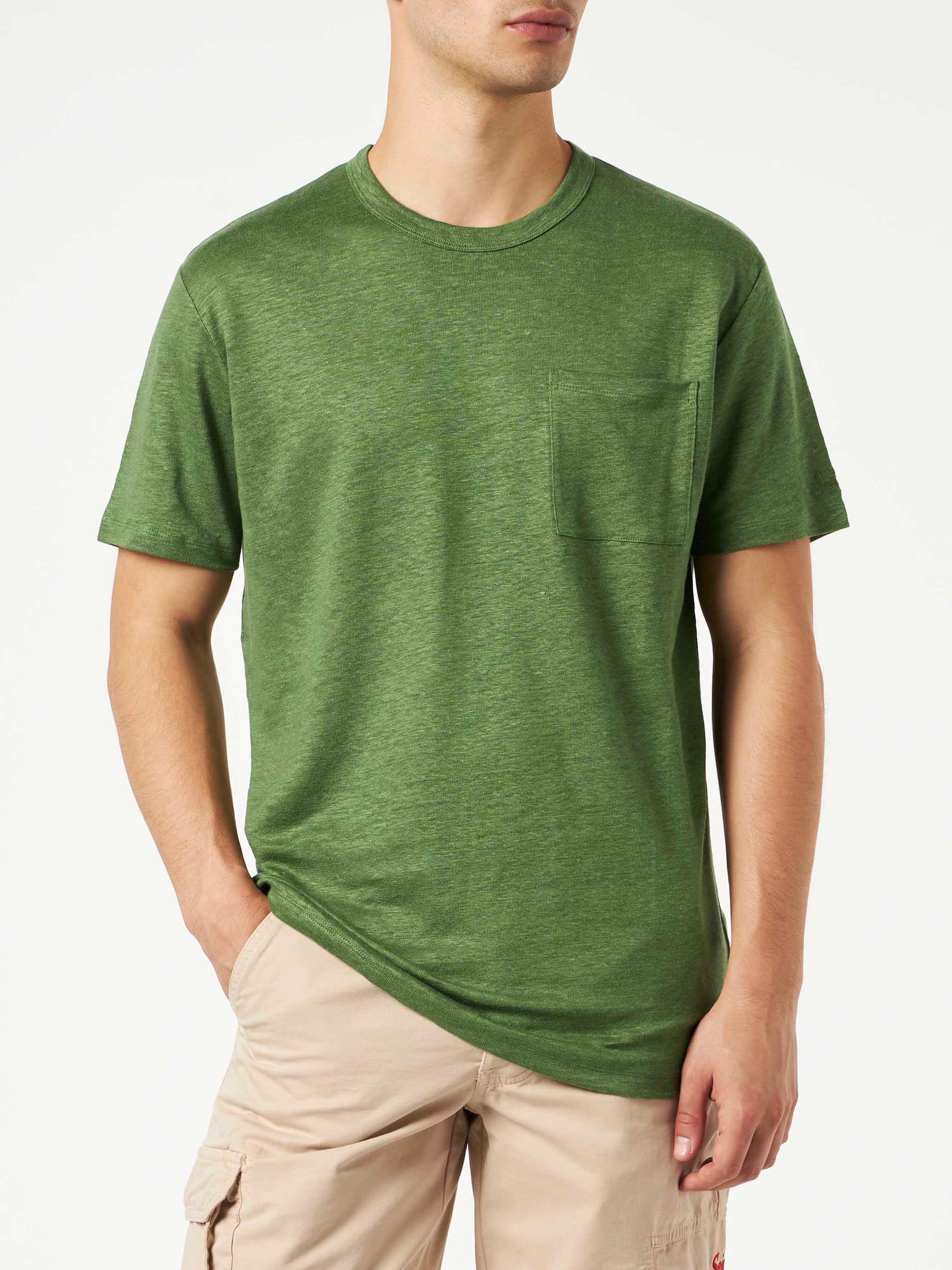 Man linen jersey t-shirt - MC2 Saint Barth