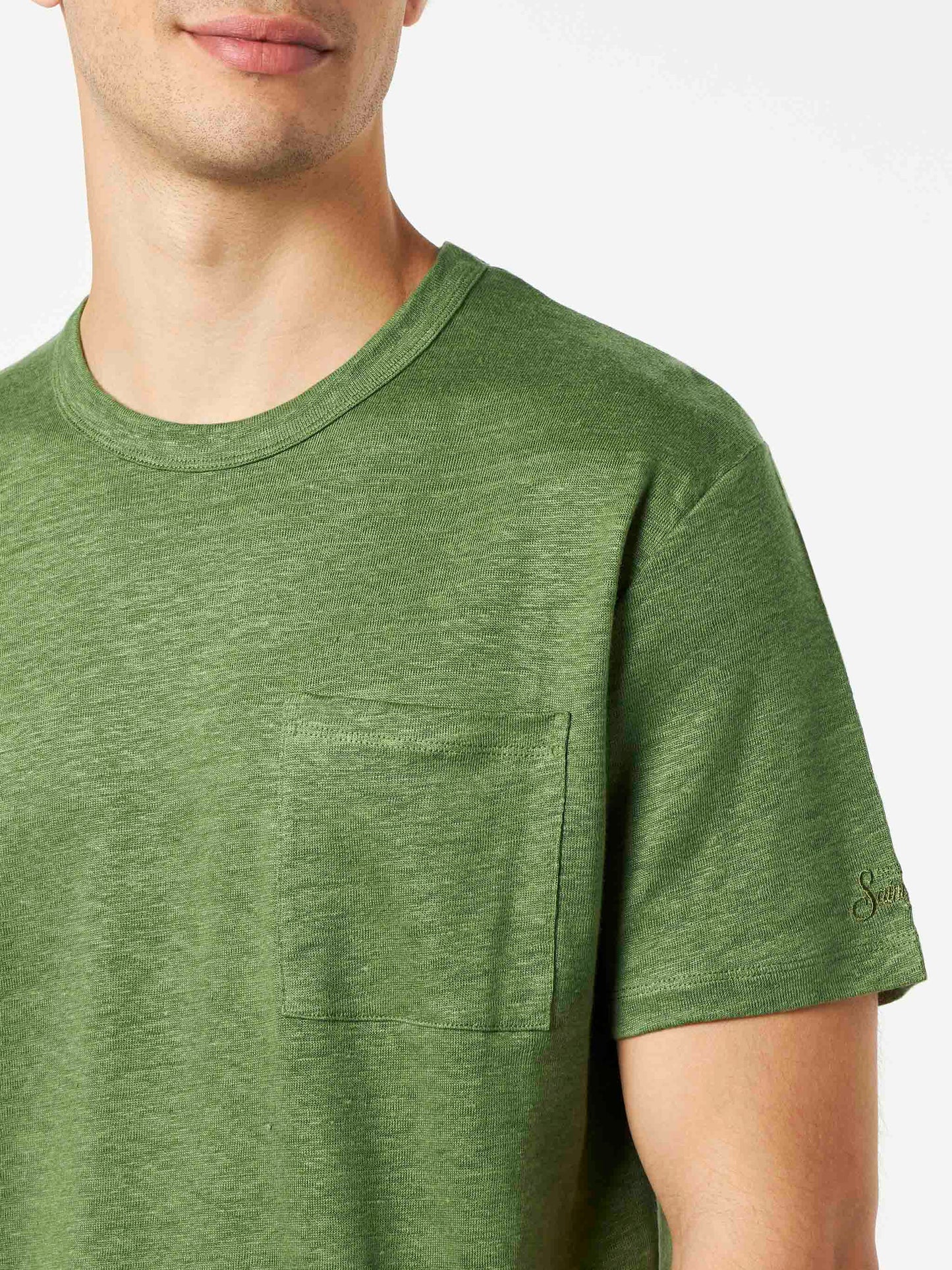 Man linen jersey t-shirt - MC2 Saint Barth