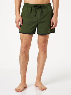 Man swim shorts with side logo and contrast - MC2 Saint Barth