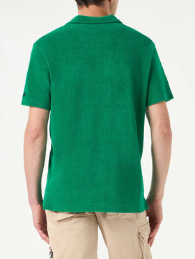 Man green terry polo - MC2 Saint Barth