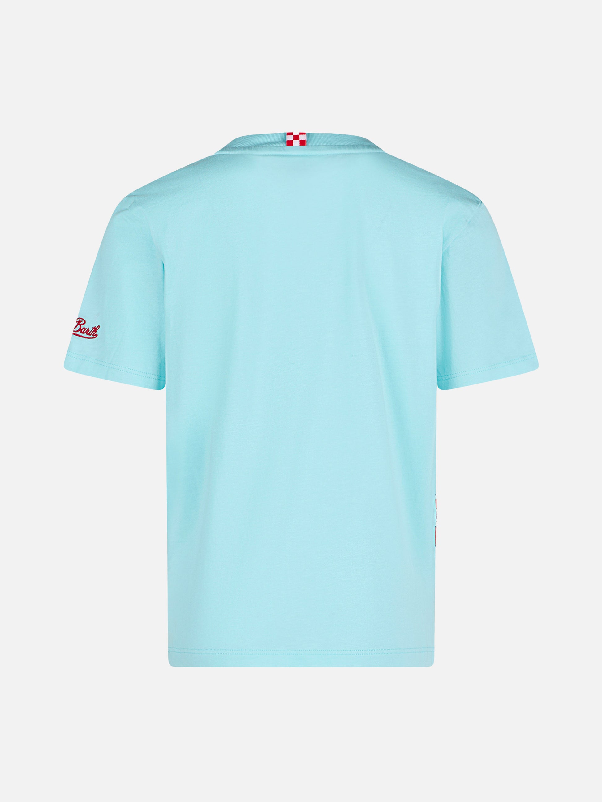 Boy water green cotton t-shirt with Hot Wheels print | HOT WHEELS SPECIAL EDITION - MC2 Saint Barth