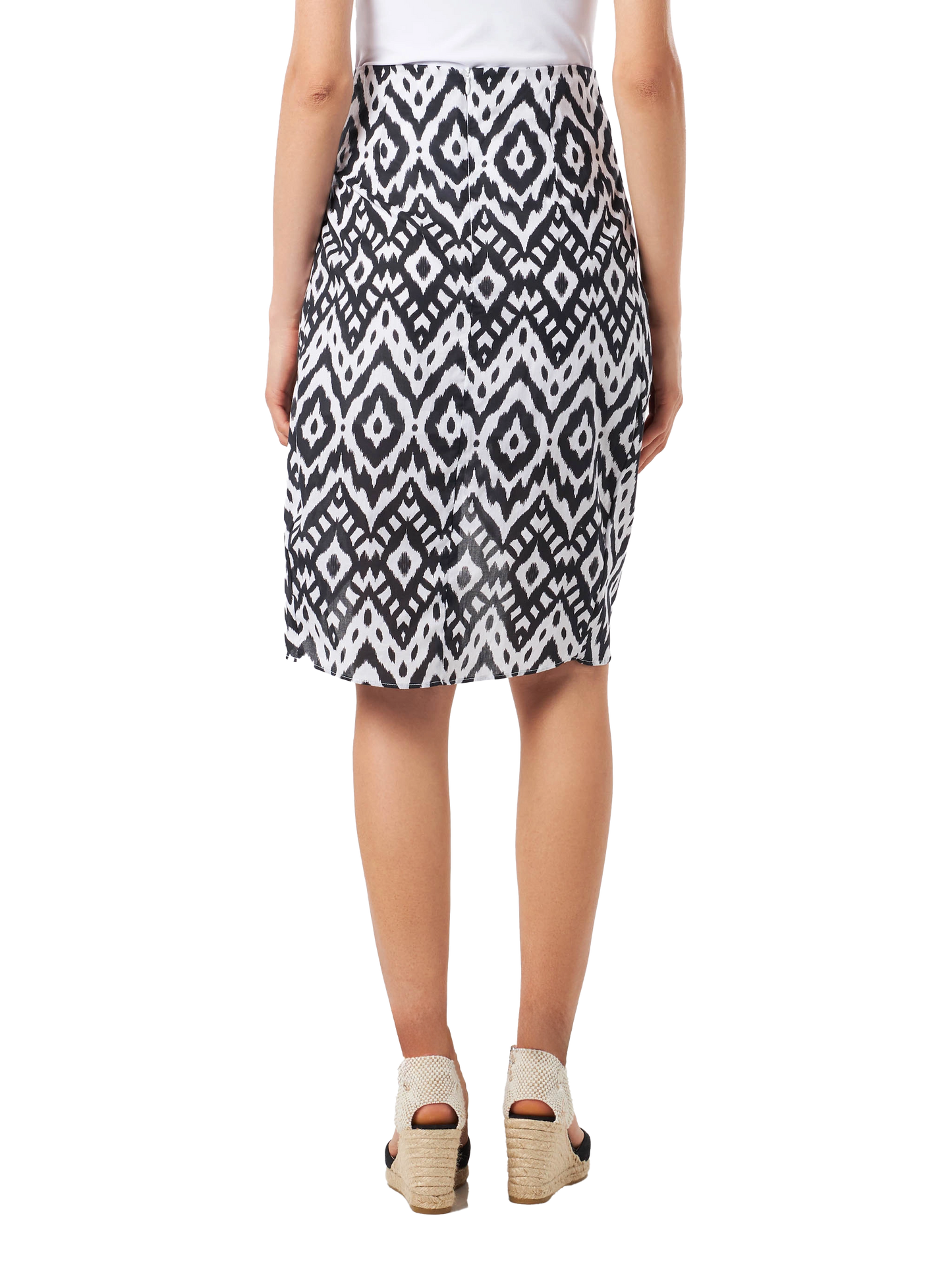 Woman midi skirt Amanda with ikat print - MC2 Saint Barth