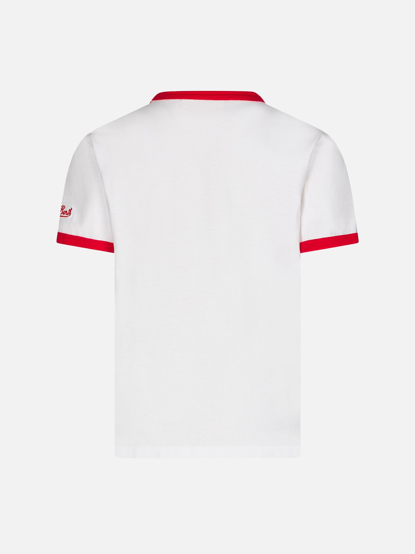 Kid white cotton t-shirt with Iron Man front print | MARVEL SPECIAL EDITION - MC2 Saint Barth