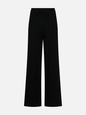 Knitted black palazzo pants - MC2 Saint Barth