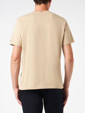 Man heavy cotton t-shirt with Latin Rover print - MC2 Saint Barth