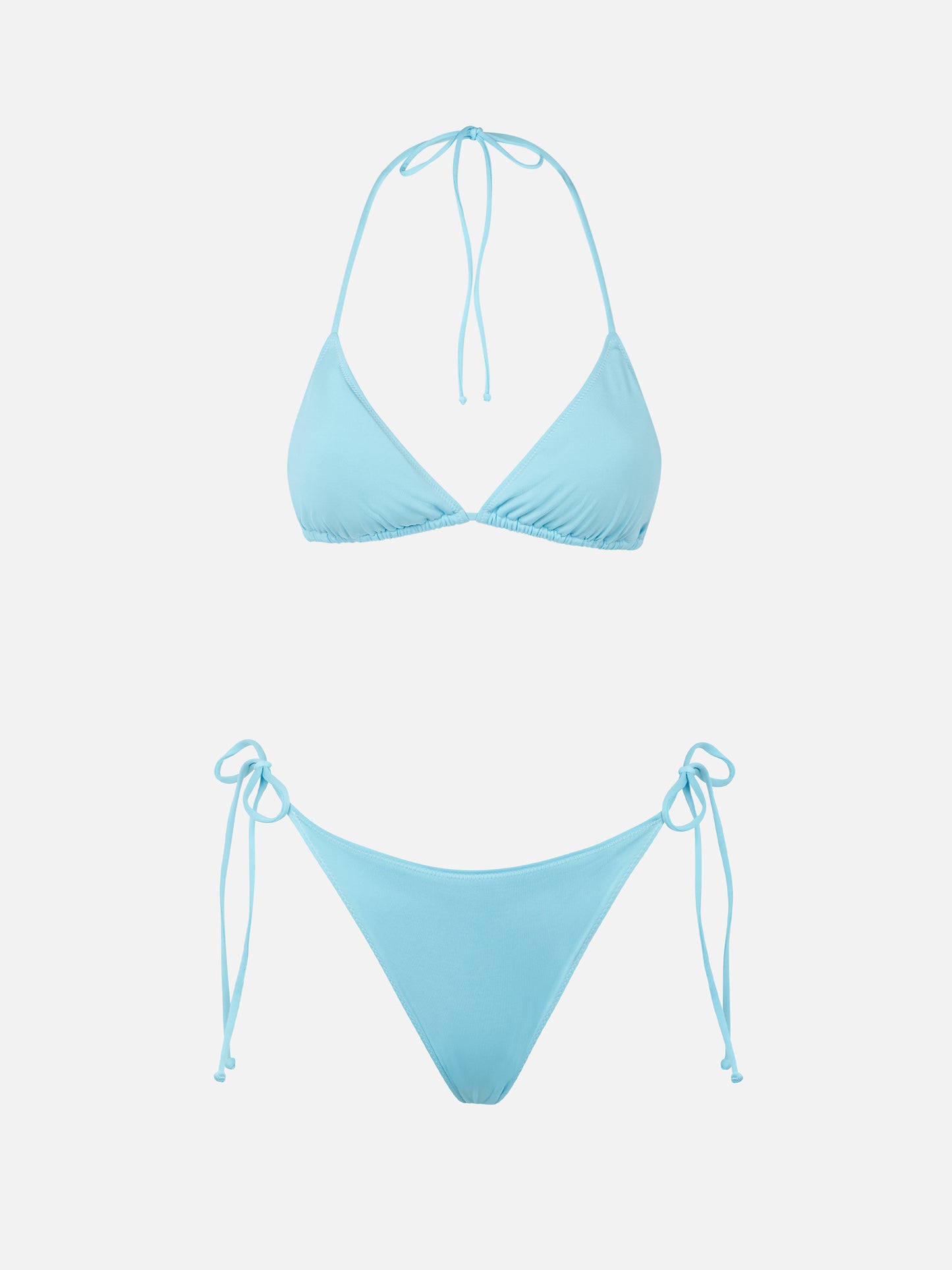 Bikini de triángulo Leah Marielle azul claro 