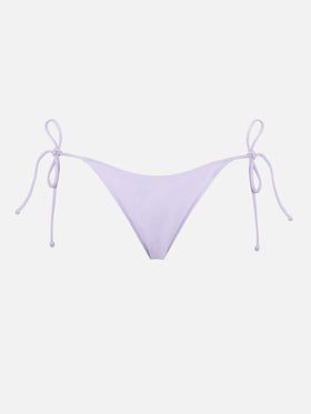 Woman lilac swim briefs with side laces - MC2 Saint Barth