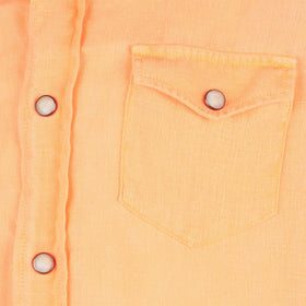 Boy fluo orange linen shirt - MC2 Saint Barth
