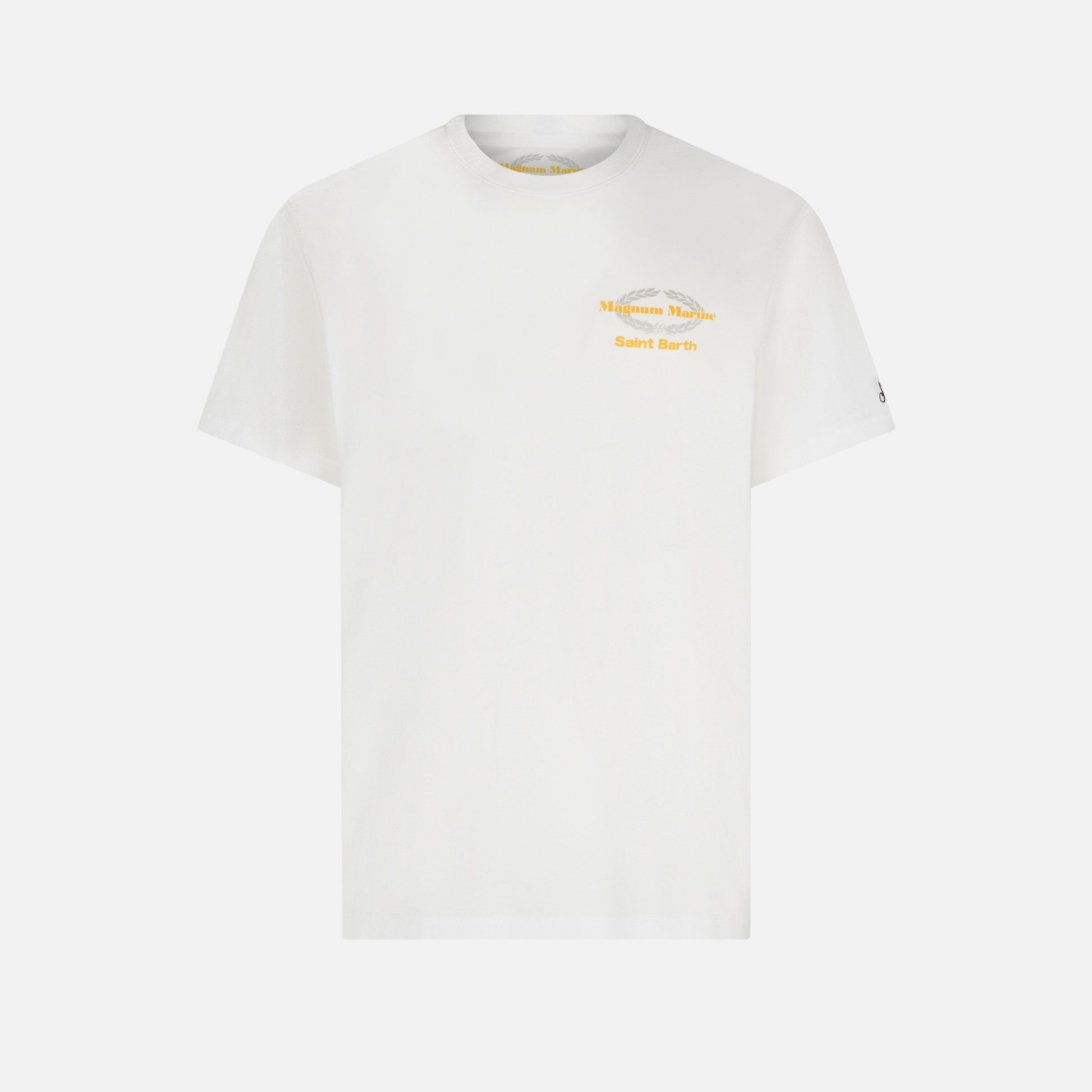 Man cotton t-shirt with Magnum Marine Saint Barth print - MC2 Saint Barth