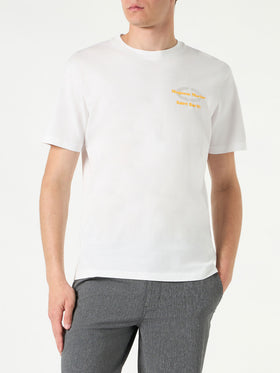 Man cotton t-shirt with Magnum Marine Saint Barth print - MC2 Saint Barth
