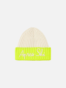 Boy knit beanie with Apres Ski embroidery - MC2 Saint Barth