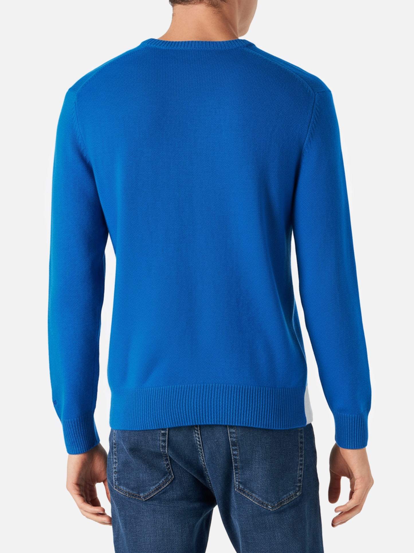 Herrenpullover mit Bergpostkarte