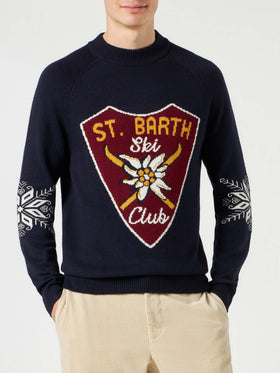 Halbrollkragenpullover Davos mit Alpenjacquard