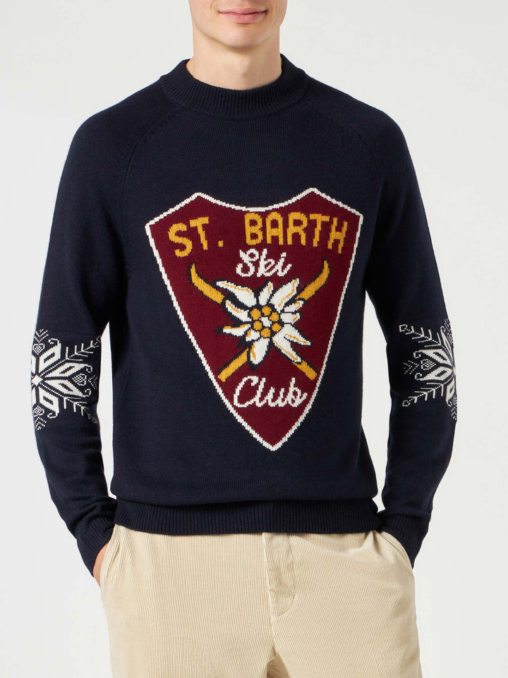 Halbrollkragenpullover Davos mit Alpenjacquard