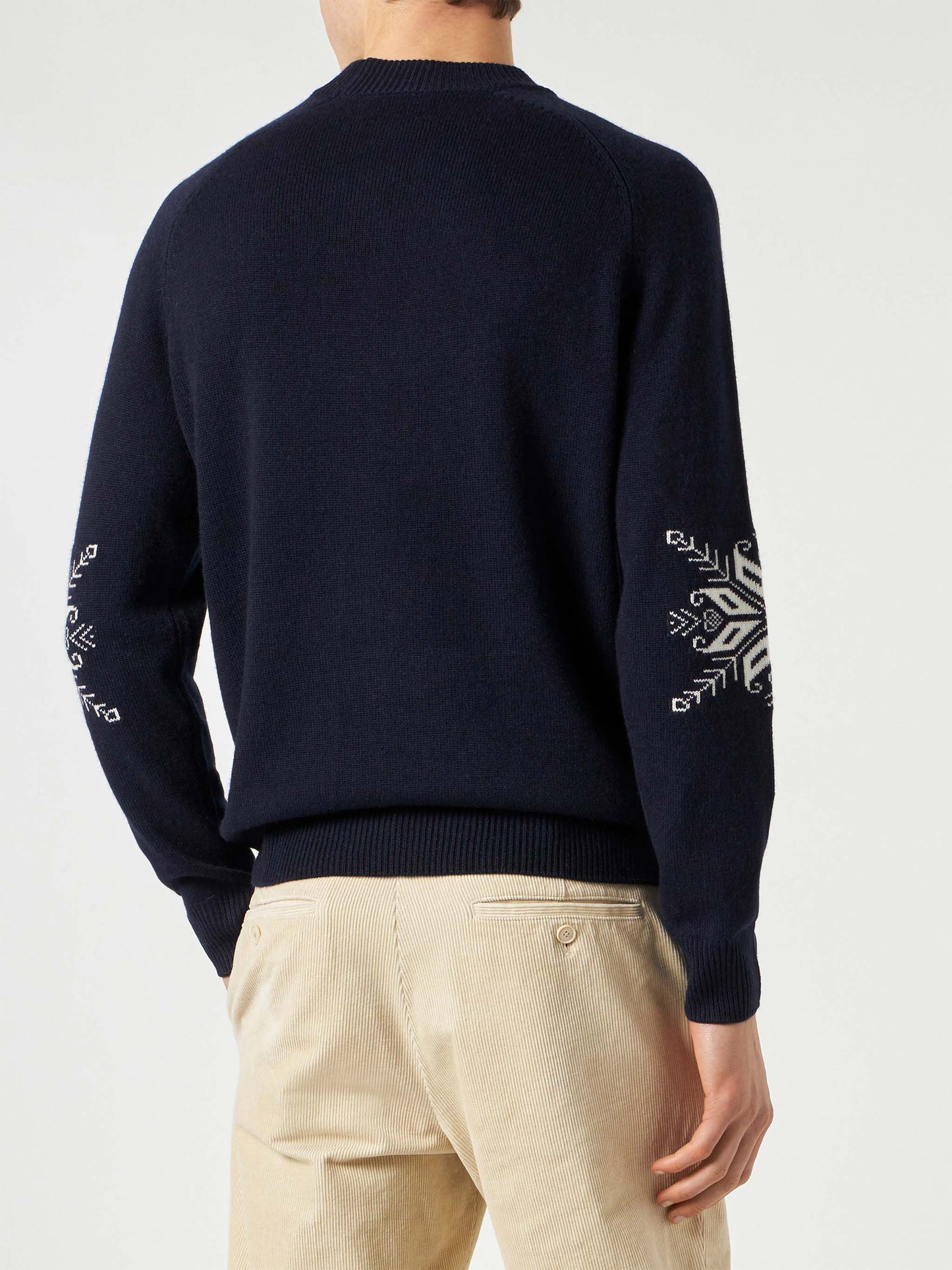 Halbrollkragenpullover Davos mit Alpenjacquard