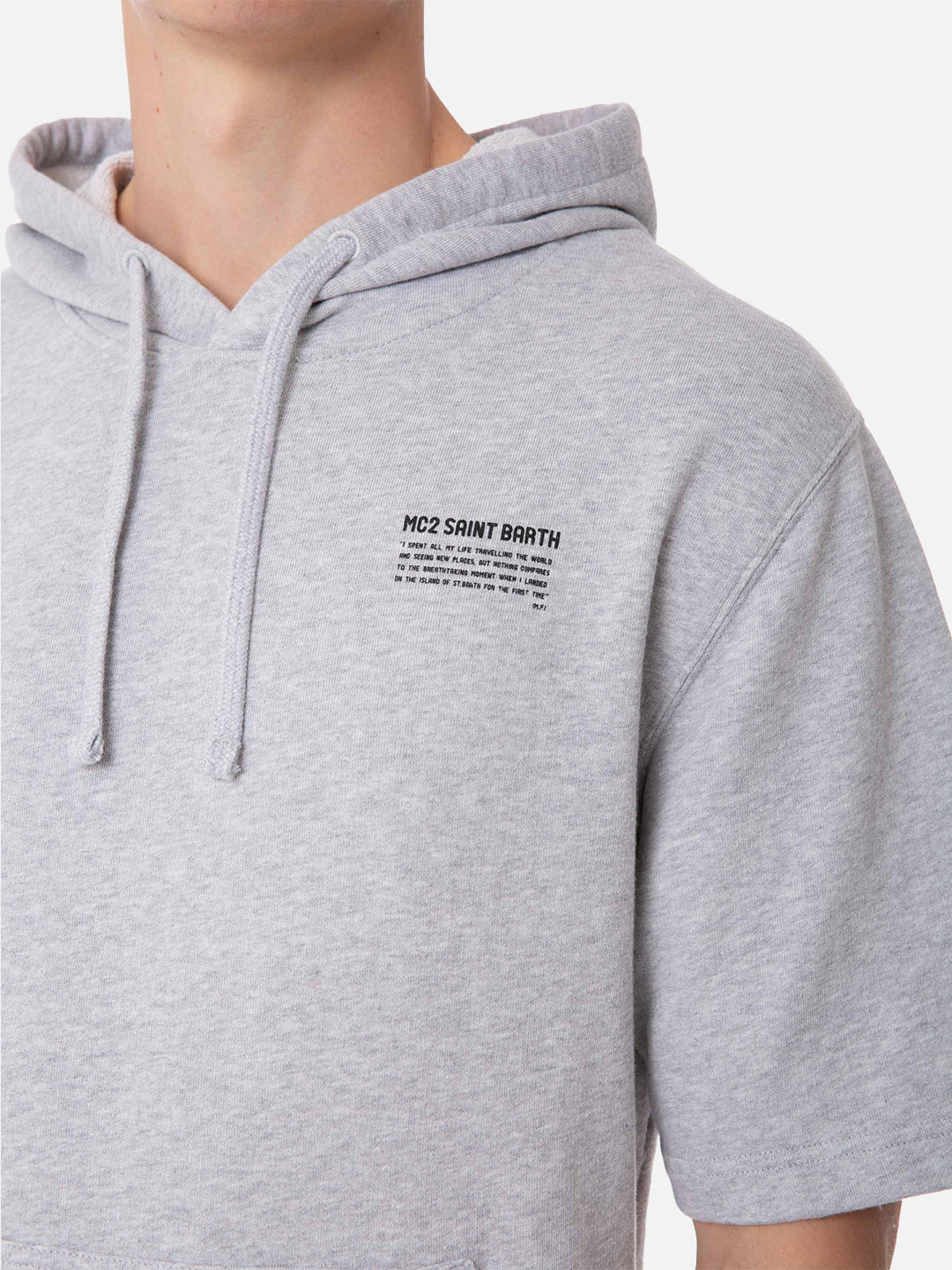 Man short sleeve hoodie - MC2 Saint Barth