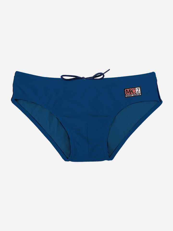Man blue navy swim briefs - MC2 Saint Barth