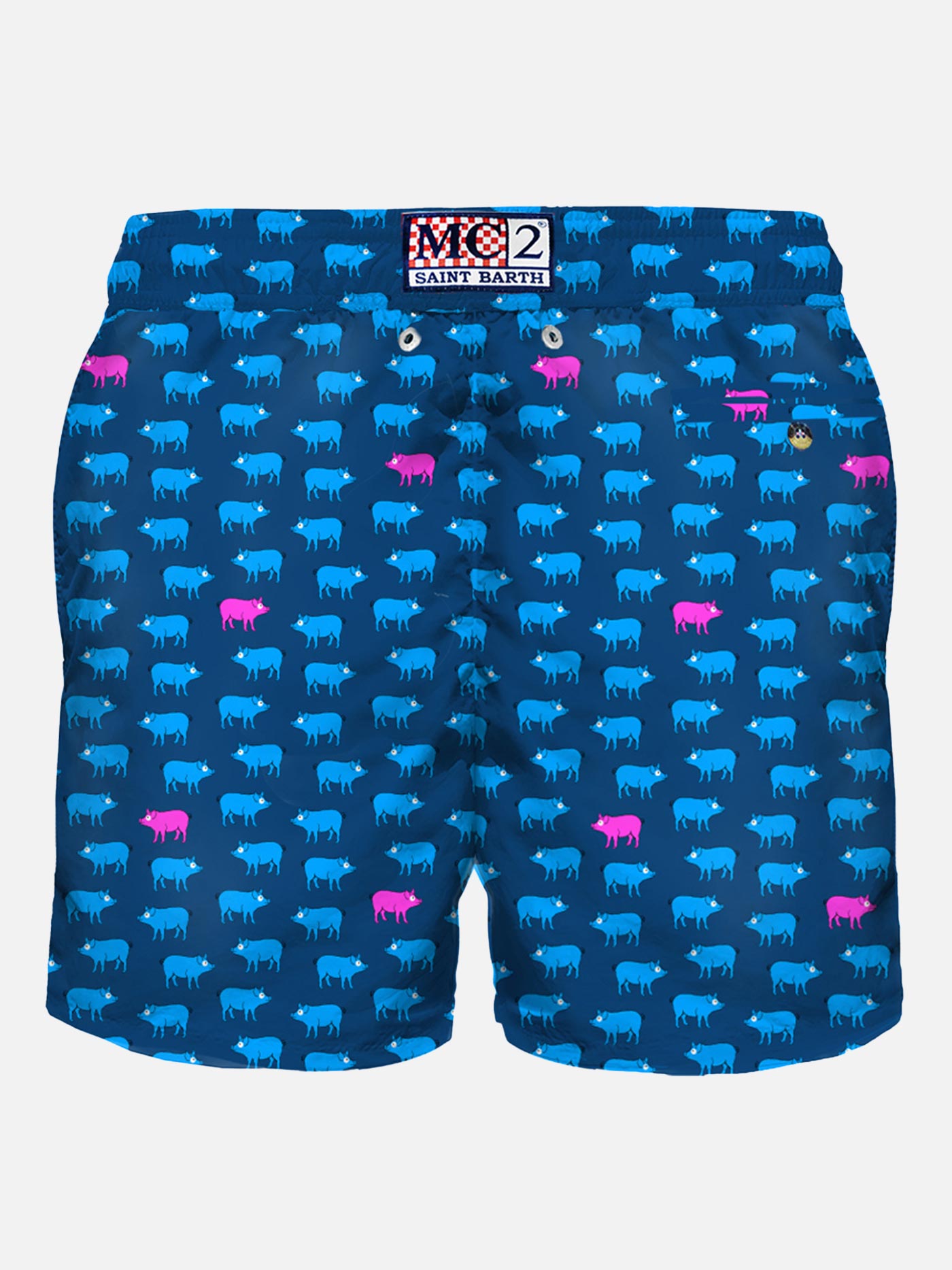 Badeshorts mit Lighting pig-Print 