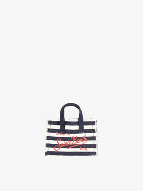 Navy blue canvas key holder - MC2 Saint Barth