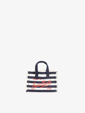 Navy blue canvas key holder - MC2 Saint Barth