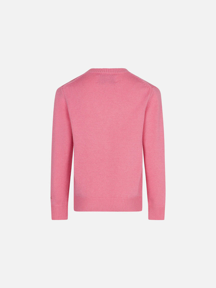 Girl crewneck sweater with bears embroidery - MC2 Saint Barth