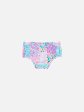 Infant bloomers Pimmy with gingham print - MC2 Saint Barth