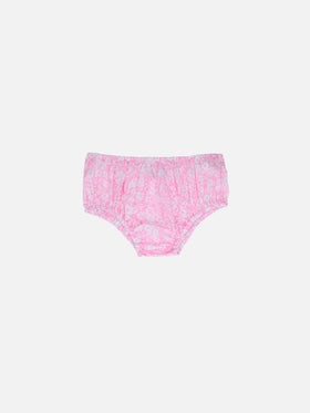 Infant bloomers Pimmy with vintage flower print - MC2 Saint Barth