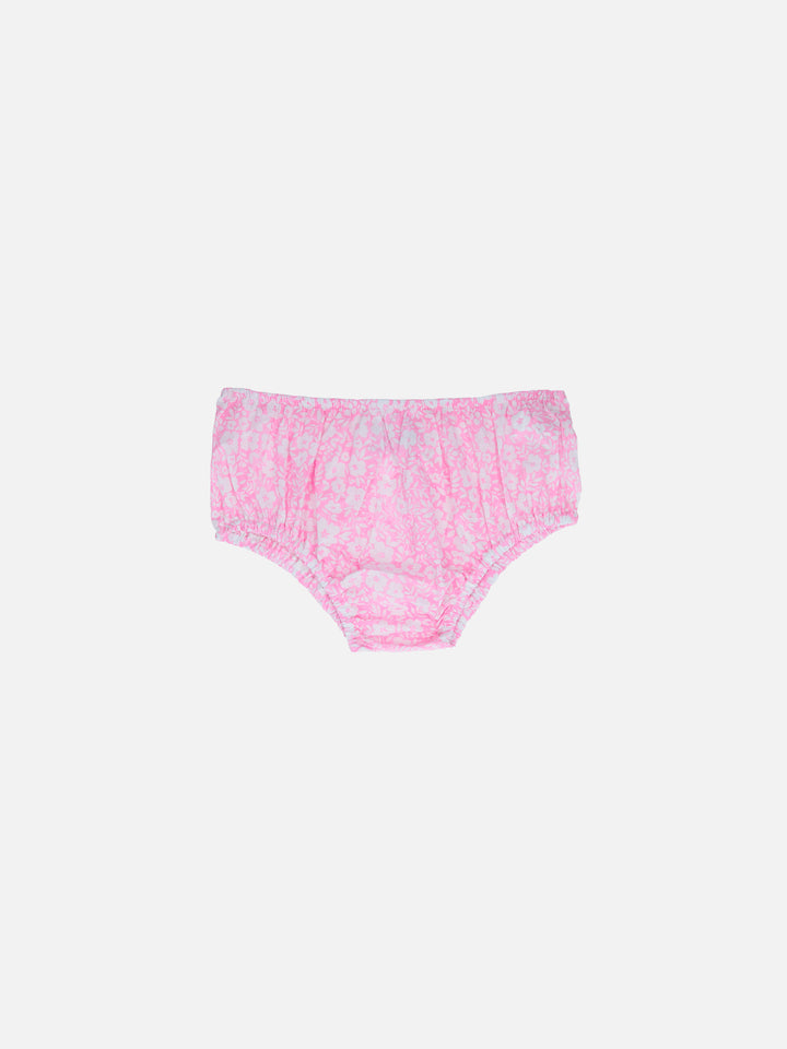 Infant bloomers Pimmy with vintage flower print - MC2 Saint Barth