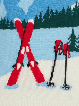 Boy sweater with mountains postcard print - MC2 Saint Barth