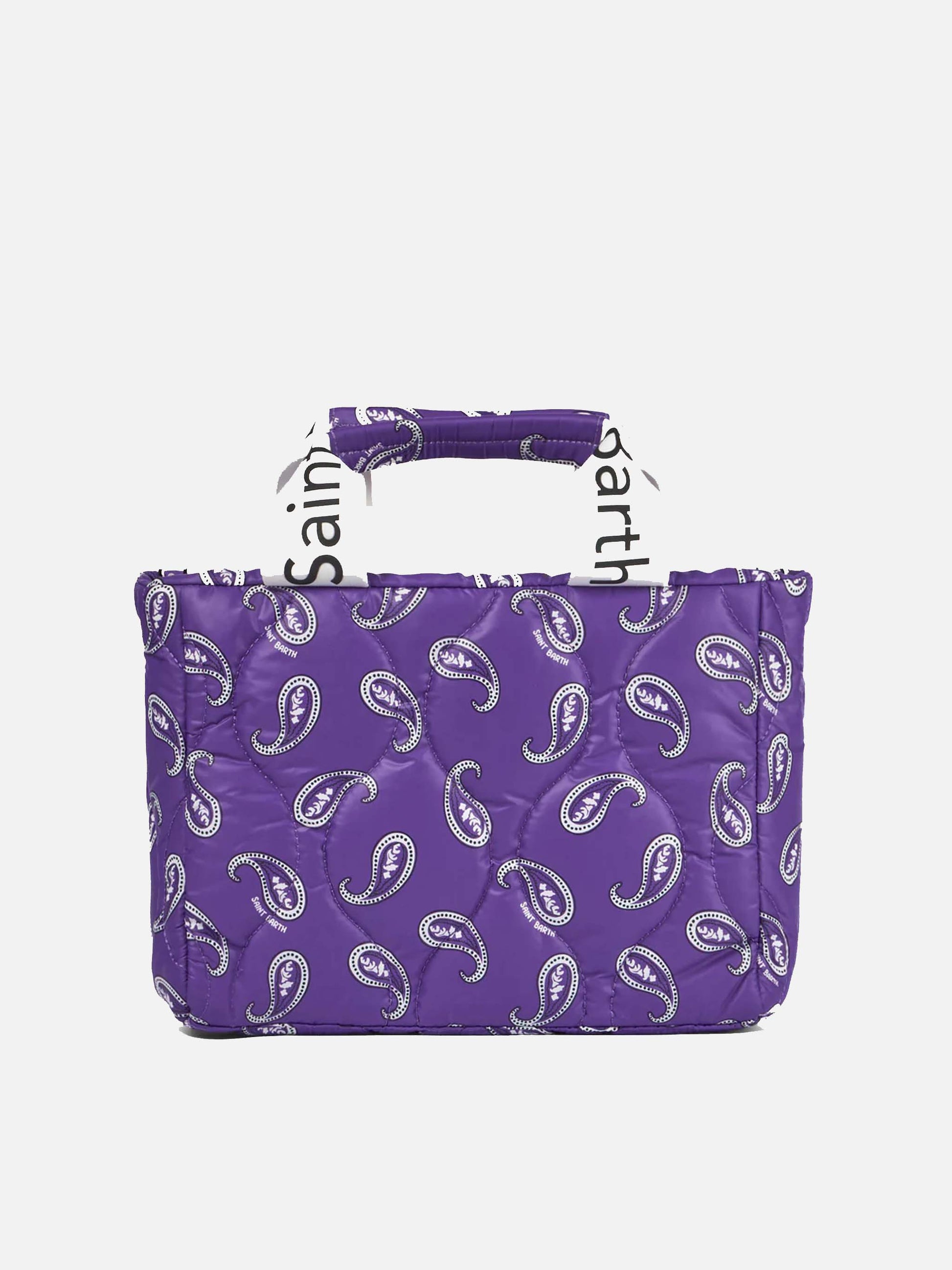 Puffer handbag with paisley print - MC2 Saint Barth