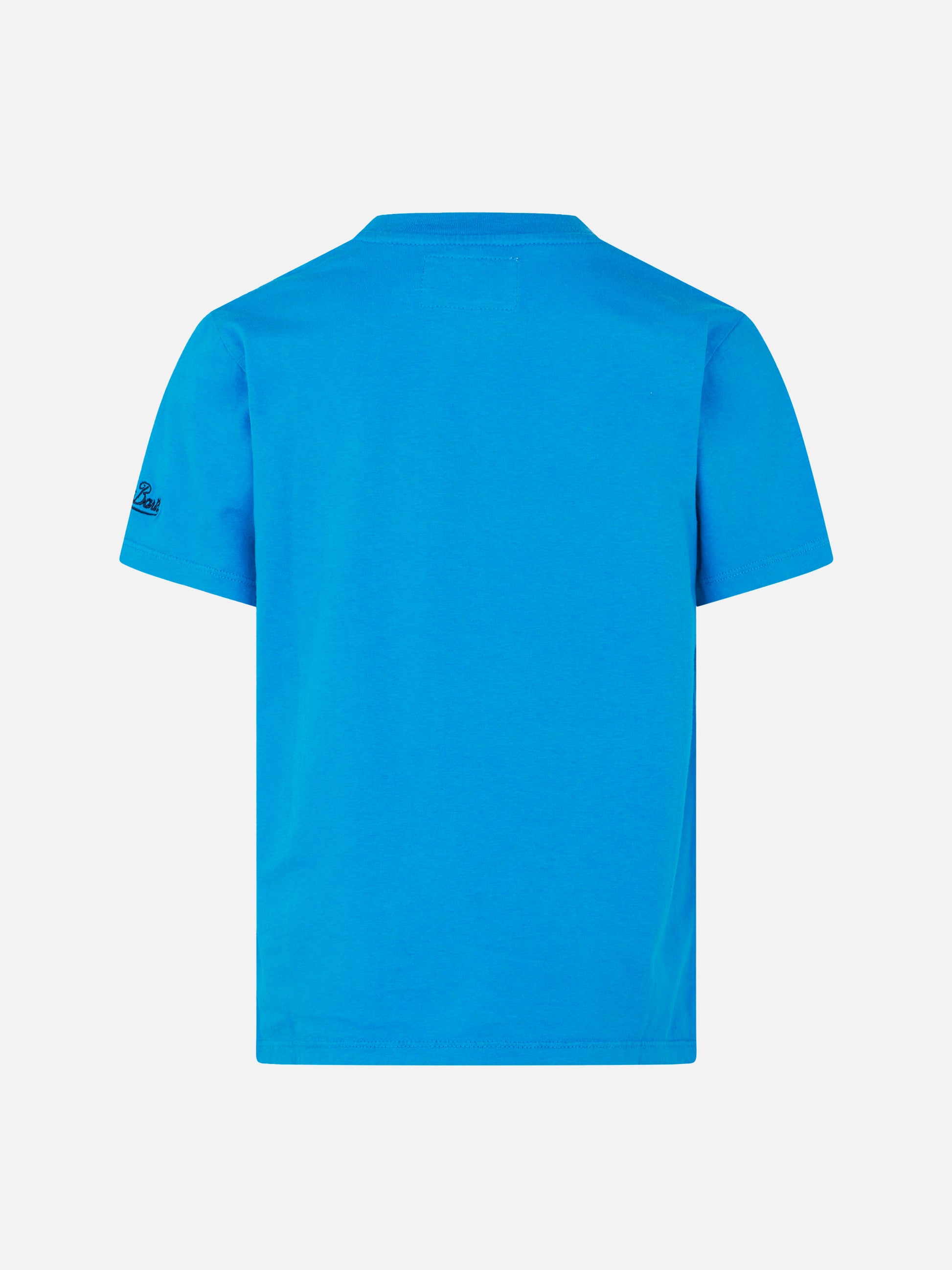 Boy cotton t-shirt with print - MC2 Saint Barth